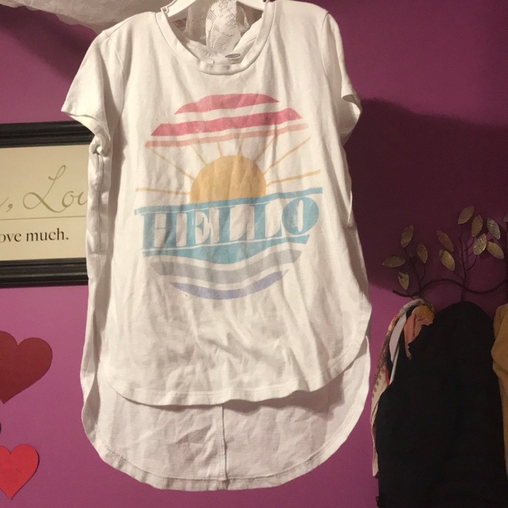 hello with sun tshirt